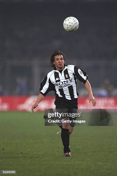 Alessandro Del Piero in action during the match between Juventus and Milan in the Italian Serie A played at the Stadio delle Alppi, Turin, Italy....