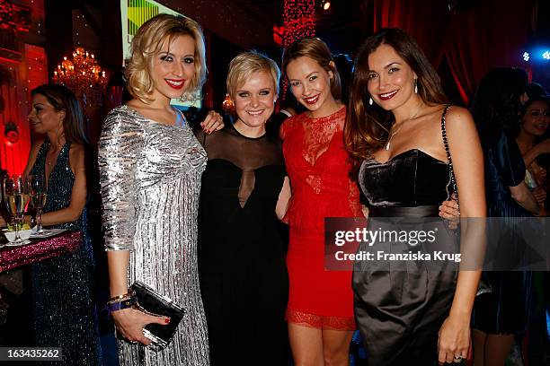 Verena Kerth, Barbara Sturm, Alessandra Pocher and Jana Ina Zarrella attend the Bond Birthday Party celebration with Barbara Sturm at the Casino...