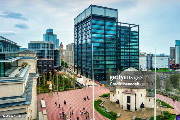 downtown birmingham england uk - centenary square birmingham stock pictures, royalty-free photos & images