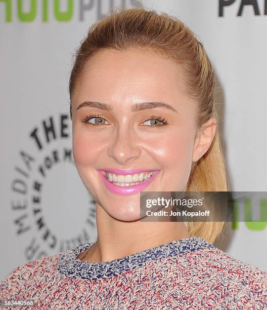 Actress Hayden Panettiere arrives at "Nashville" part of the 30th Annal William S. Paley Television Festival at Saban Theatre on March 9, 2013 in...