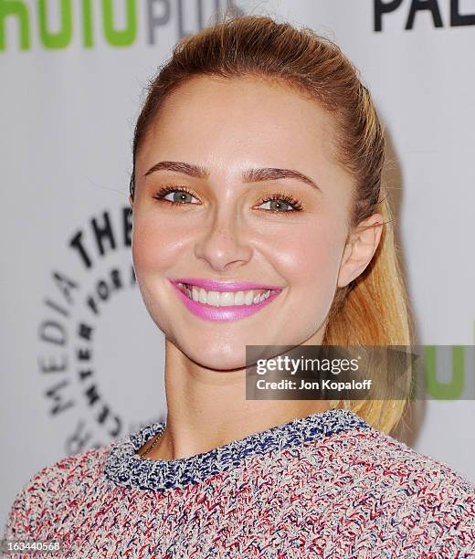 Actress Hayden Panettiere arrives at "Nashville" part of the 30th Annal William S. Paley Television Festival at Saban Theatre on March 9, 2013 in...