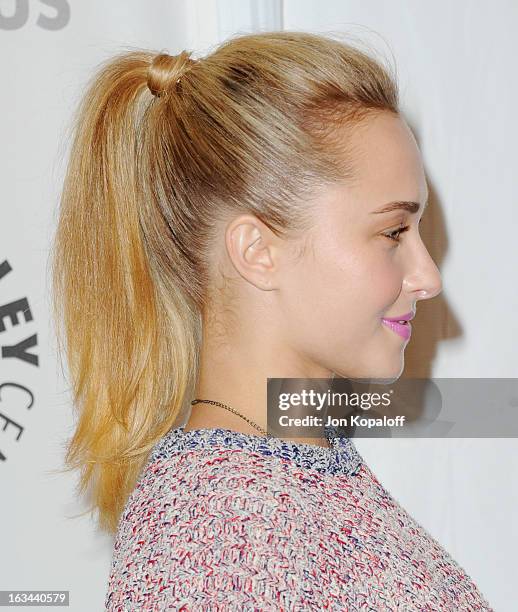 Actress Hayden Panettiere arrives at "Nashville" part of the 30th Annal William S. Paley Television Festival at Saban Theatre on March 9, 2013 in...