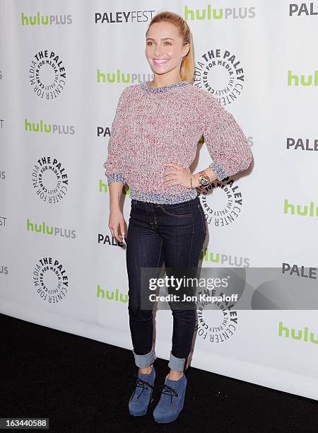 Actress Hayden Panettiere arrives at "Nashville" part of the 30th Annal William S. Paley Television Festival at Saban Theatre on March 9, 2013 in...