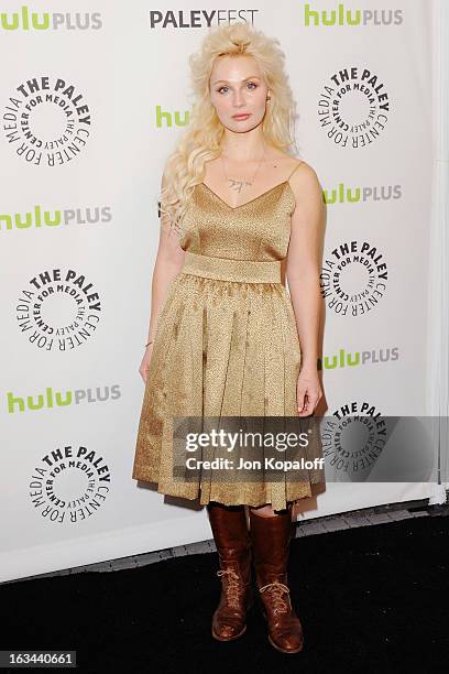 Actress Clare Bowen arrives at "Nashville" part of the 30th Annal William S. Paley Television Festival at Saban Theatre on March 9, 2013 in Beverly...