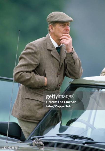 Prince Philip attending the Royal Windsor Horse Show, circa May 1992.