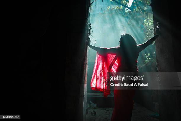 shadow girl - cultura del bangladesh foto e immagini stock