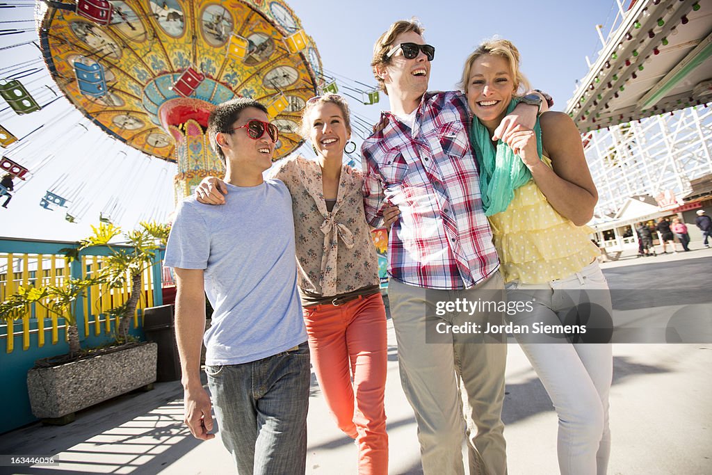 Friends enjoying a day at the Carnival.