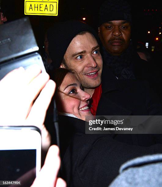 Justin Timberlake attends SNL after party at Buddakan on March 10, 2013 in New York City.