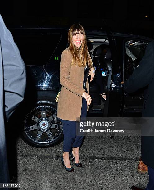Jessica Biel attends SNL after party at Buddakan on March 10, 2013 in New York City.