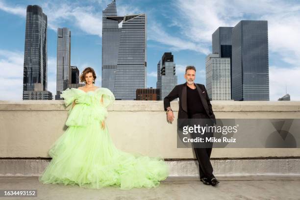 Actors Lauren Cohan and Jeffrey Dean Morgan are photographed for EMMY Magazine on April 29, 2023 in New York City. PUBLISHED IMAGE.