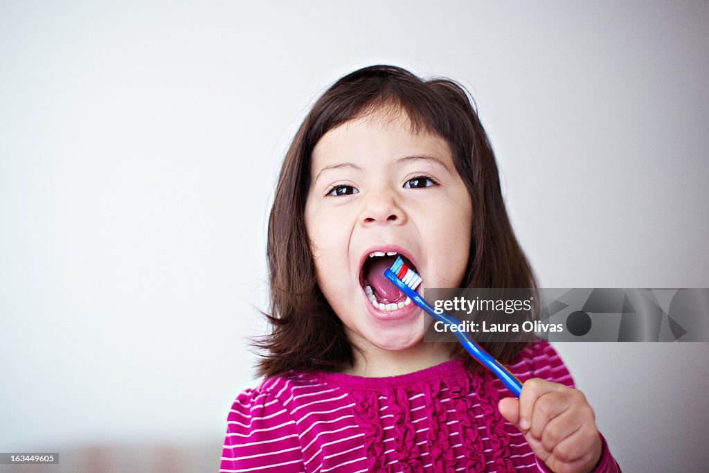 Toddler Brushing Teeth