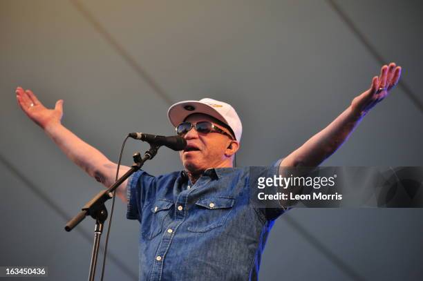 Salif Keita performs on stage at Womadelaide 2013 at Botanic Park on March 10, 2013 in Adelaide, Australia.