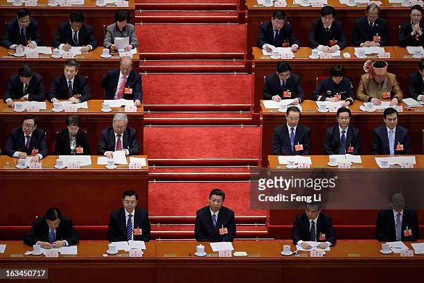 Chinese Communist Party General Secretary and incoming-President Xi Jinping , incoming-Chairman of the Standing Committee of the National People's...
