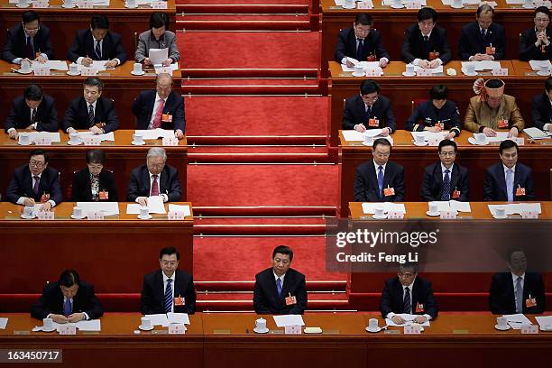 Chinese Communist Party General Secretary and incoming-President Xi Jinping , incoming-Chairman of the Standing Committee of the National People's...