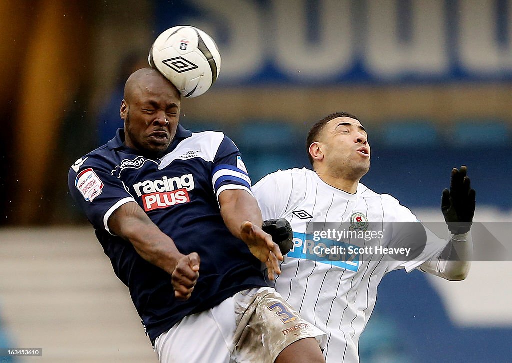 Millwall v Blackburn Rovers - FA Cup Sixth Round