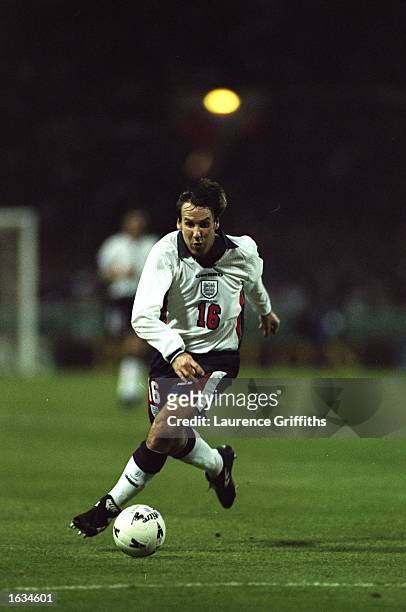 Paul Merson of England in action during the International Friendly game against Portugal at Wembley in London. England won 3-0. \ Mandatory Credit:...
