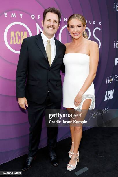 Academy of Country Music, Damon Whiteside and Carly Pearce attend the 16th Annual Academy of Country Music Honors at Ryman Auditorium on August 23,...