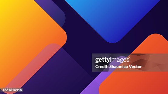 Multi colored abstract red orange green purple yellow gradient papercut overlap layers on dark blue background Multi colored abstract red orange green purple yellow gradient papercut overlap layers on dark blue background