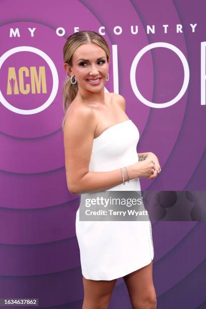 Carly Pearce attends the 16th Annual Academy of Country Music Honors at Ryman Auditorium on August 23, 2023 in Nashville, Tennessee.