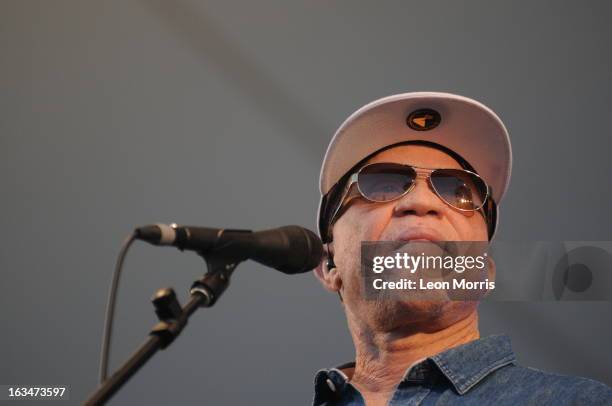 Salif Keita performs on stage at Womadelaide 2013 at Botanic Park on March 10, 2013 in Adelaide, Australia.