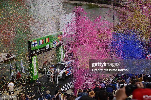 Jarmo Lehtinen of Finland and Mikko Hirvonen of Finland ; Julien Ingrassia of France and Sebastien Ogier of France; Thierry Neuville of Belgium and...