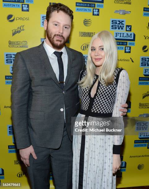 Founder of Napster Sean Parker and fiance Alexandra Lenas attend the World Premiere of "Downloaded" during the 2013 SXSW Music, Film + Interactive...