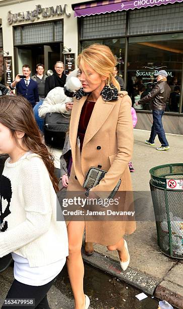 Blake Lively seen leaving Sugar And Plumm on March 10, 2013 in New York City.