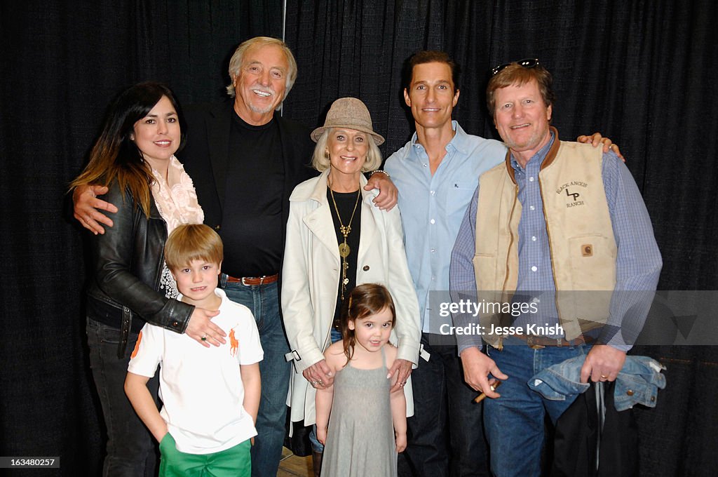Actor Matthew McConaughey with Erica McConaughey and kids Miller and