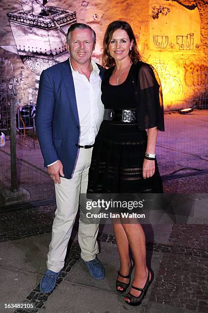Laureus Academy Member Sean Fitzpatrick and guest attend the Laureus Welcome Party at the Rio Scenarium during the 2013 Laureus World Sports Awards...