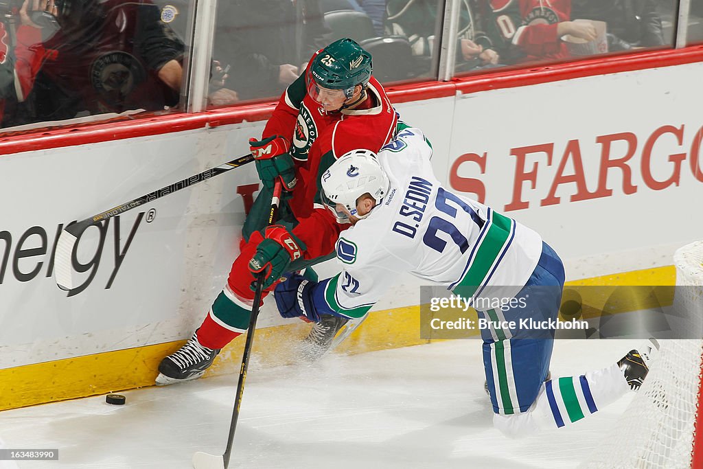 Vancouver Canucks v Minnesota Wild