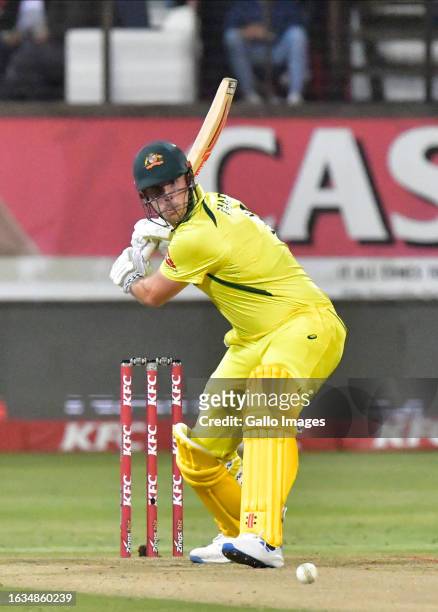 Mitchell Marsh of Australia during the 1st KFC T20 International match between South Africa and Australia at Hollywoodbets Kingsmead Stadium on...