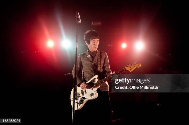 Johnny Marr performs at O2 Academy on March 10, 2013 in Oxford, England.