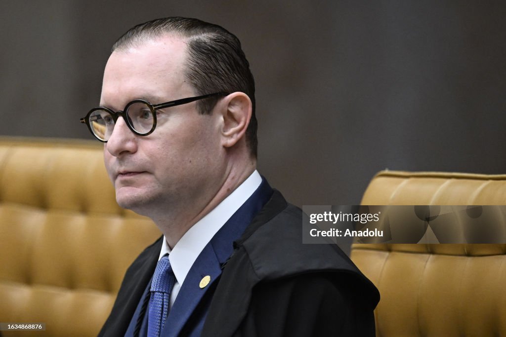 Brazil's indigenous chief Raoni Metuktire attends a session of the Supreme Court in Brazil