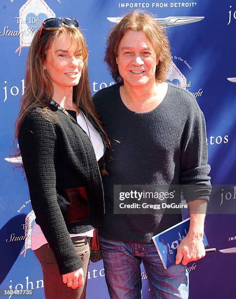 Musician Eddie Van Halen and wife Janie Liszewski arrive at John Varvatos 10th Annual Stuart House Benefit at John Varvatos Los Angeles on March 10,...