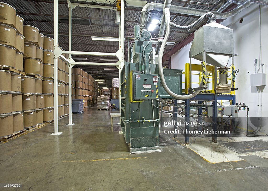 Chemical drums and processing machinery