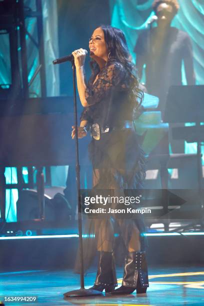 Sara Evans performs onstage during the 16th Annual Academy of Country Music Honors at Ryman Auditorium on August 23, 2023 in Nashville, Tennessee.