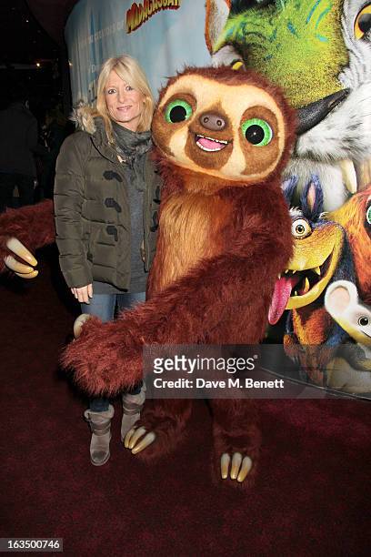 Gaby Roslin attends "The Croods" premiere at Empire Leicester Square on March 10, 2013 in London, England.
