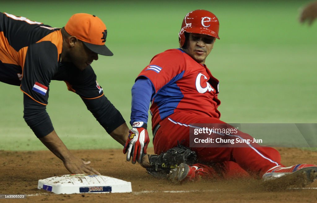 Cuba v Netherlands - World Baseball Classic Second Round Pool 1