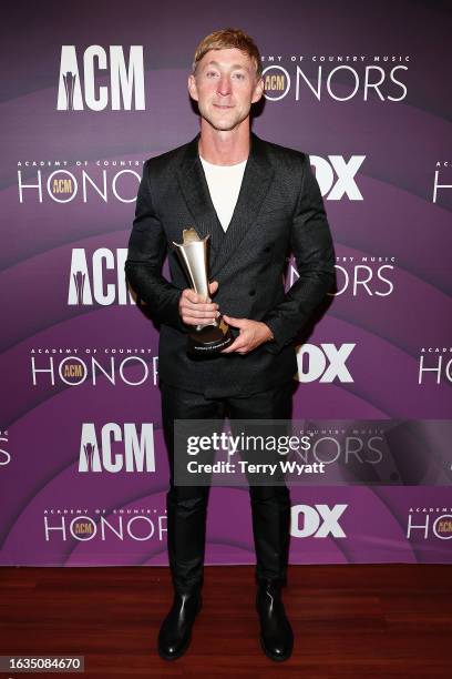 Ashley Gorley, winner of the ACM Songwriter of the Year Award, attends the 16th Annual Academy of Country Music Honors at Ryman Auditorium on August...