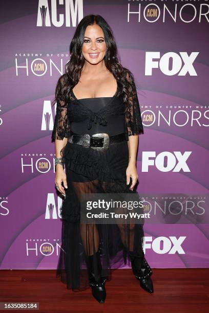 Sara Evans attends the 16th Annual Academy of Country Music Honors at Ryman Auditorium on August 23, 2023 in Nashville, Tennessee.