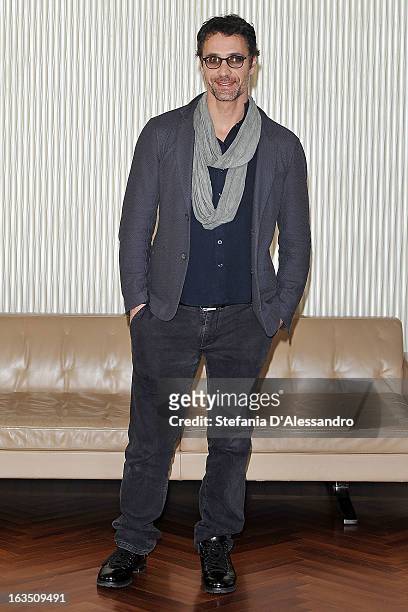 Raoul Bova attends 'Buongiorno Papa' Milan Photocall on March 11, 2013 in Milan, Italy.