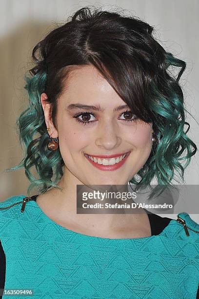 Rosabell Laurenti Sellers attends 'Buongiorno Papa' Milan Photocall on March 11, 2013 in Milan, Italy.
