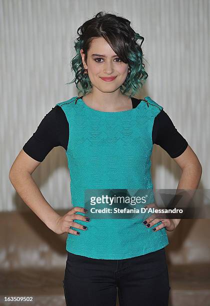 Rosabell Laurenti Sellers attends 'Buongiorno Papa' Milan Photocall on March 11, 2013 in Milan, Italy.