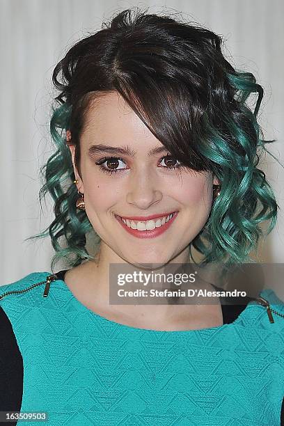 Rosabell Laurenti Sellers attends 'Buongiorno Papa' Milan Photocall on March 11, 2013 in Milan, Italy.