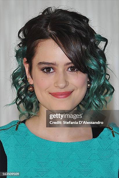 Rosabell Laurenti Sellers attends 'Buongiorno Papa' Milan Photocall on March 11, 2013 in Milan, Italy.