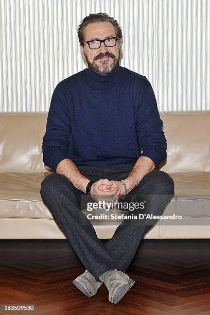 Marco Giallini attends 'Buongiorno Papa' Milan Photocall on March 11, 2013 in Milan, Italy.