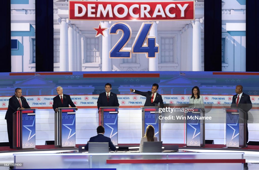 Presidential Hopefuls Square Off In First GOP Debate