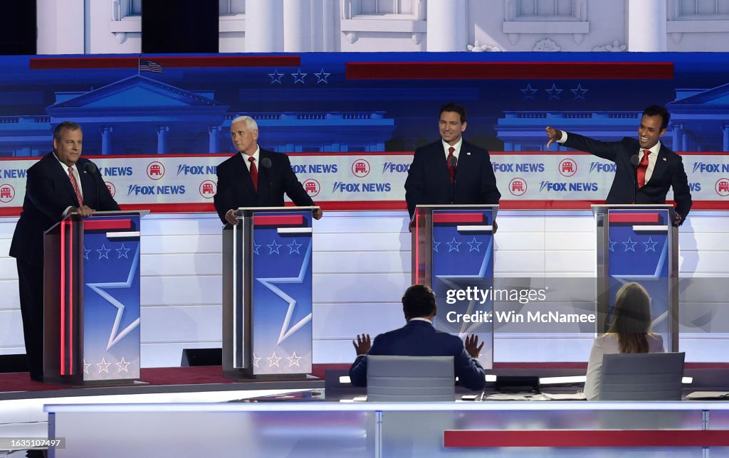 Presidential Hopefuls Square Off In First GOP Debate