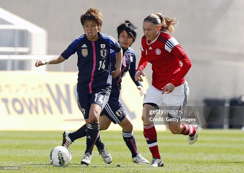 Denmark v Japan - Algarve Cup 2013