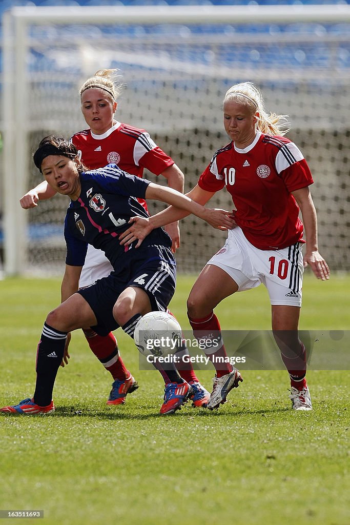 Denmark v Japan - Algarve Cup 2013